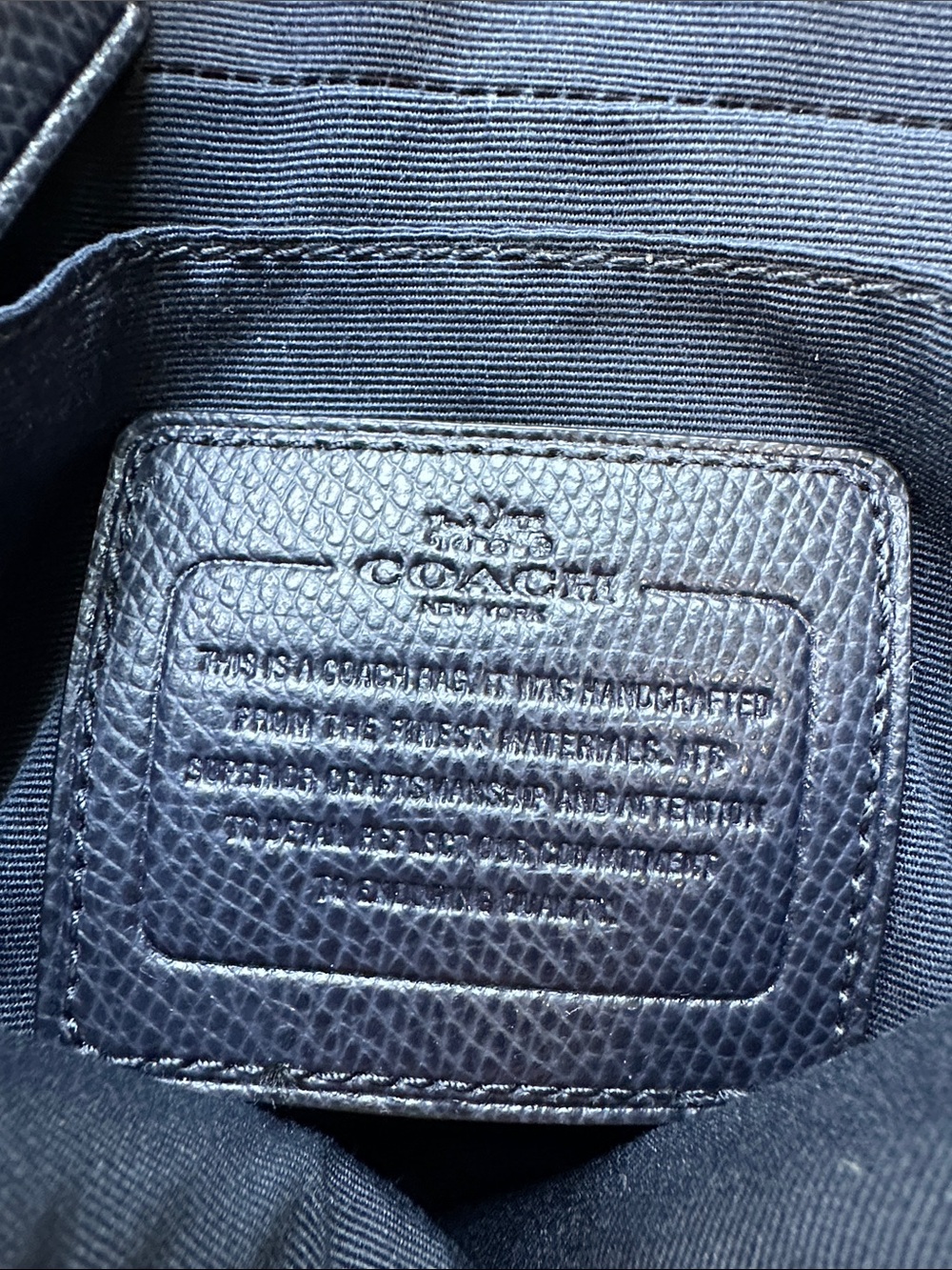 Coach Mini Ruby Crossbody Bag Navy Blue - Picture 9 of 13